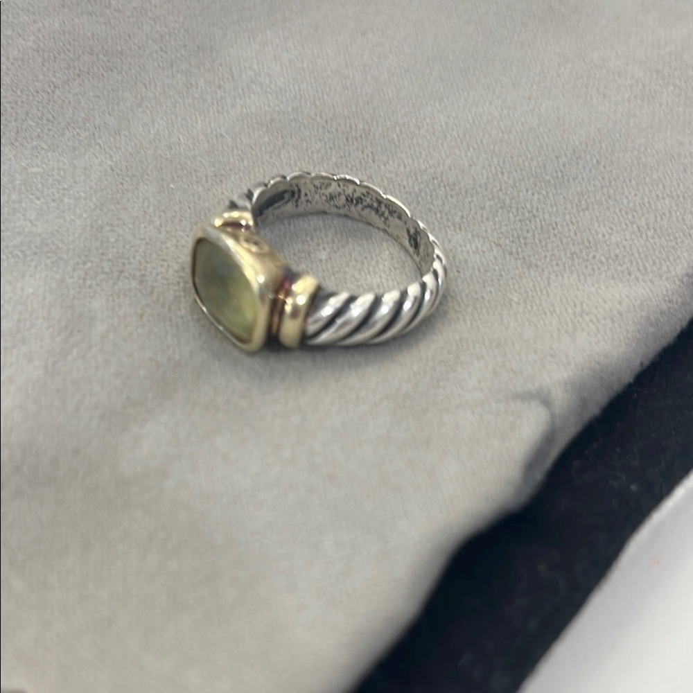 David Yurman Citrine Nobless Cocktail Ring - Vintage 1990s - Picture 2 of 4